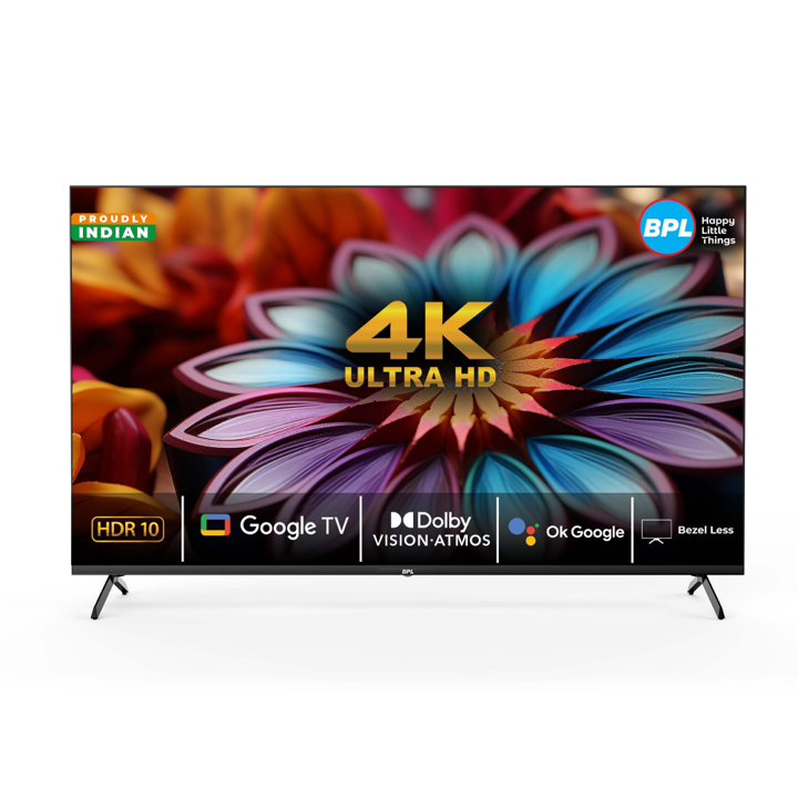 BPL 127 cm (50 inch) Ultra HD (4K) Google Smart TV with Dolby Vision and Atmos, 50U-D5310 BPL 127 cm (50 inch) Ultra HD (4K) Google Smart TV with Dolby Vision and Atmos, 50U-D5310