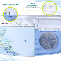 Croma 7.5 kg Semi Automatic Washing Machine, CRAW2223