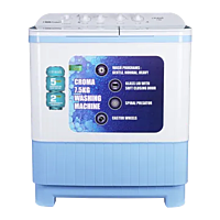 Croma 7.5 kg Semi Automatic Washing Machine, CRAW2223